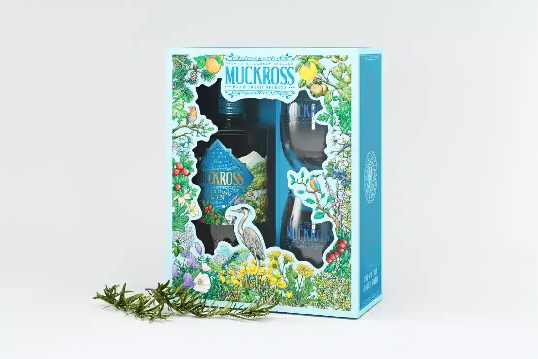 Muckross Irish Gin Gift Set Boxed
